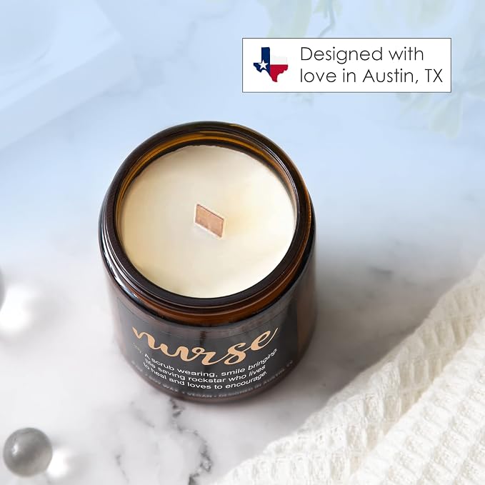 Nurse Candle, Nurse Gifts for Women & Men, Nurses Week Gifts, Graduation Present for RN Men, Thoughtful Presents for Nursing Practitioner, Nursing Practitioner Presents for Women, RN Birthday Gift