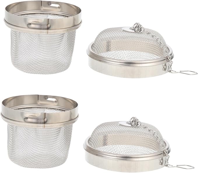 PRETYZOOM 2pcs Stainless Steel Jewelry Cleaning Basket Practical Watch Jewelry Cleaner Fine Mesh Tea Infuser Balls for Home Restaurant and Tearoom Use