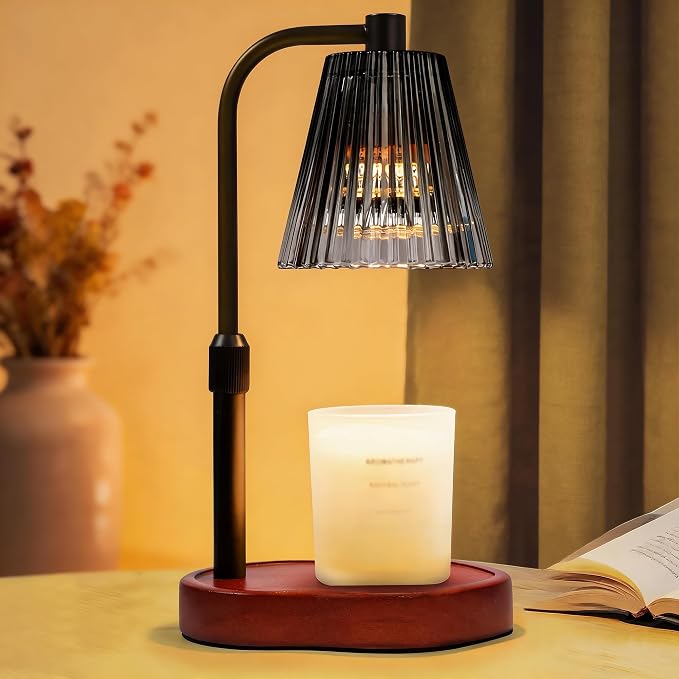 Candle Warmer Lamp with Timer for Father's Day, Birthday Gifts for Women Mom, Height Adjustable for Jar Candles, House Warming Gifts & Office Dorm Vintage Room Home Decor, Wax Warmer Lamp