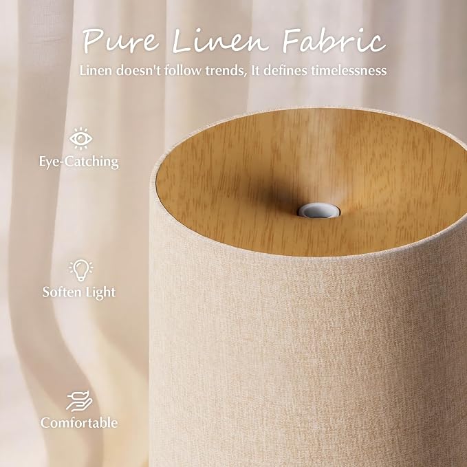 ARVIDSSON Essential Oil Diffuser with Fabric Cover, 100ml Aromatherapy Diffuser for Home, Ultrasonic Diffuser with Night Lamp and Auto Shut-Off, Scent Oil Diffusers for Bedroom