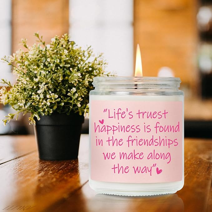 Friendship Candle Gifts for Women, Friends Themed candle Gift for for women Friendships, BFF, Bestie, Coworkers, Sister, Friendship Candles, Thanksgiving Gift for Woman, Friend Candles for Birthday-65