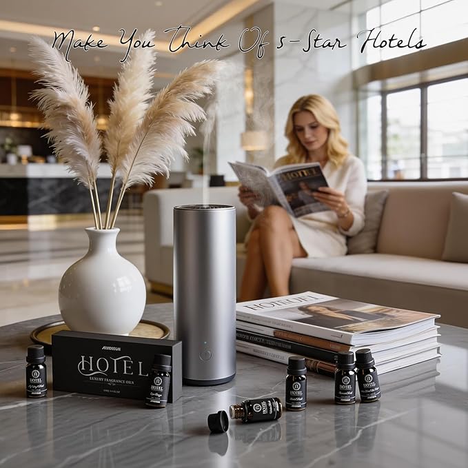 ARVIDSSON Hotel Diffuser Oil Gift Set - Inspired by 5 Star Hotel Scents - Luxury Hotel Essential Oils for Diffuser and Crafting, Premium Fragrance Oil Set, 6 x 10 mL, 0.34 fl oz