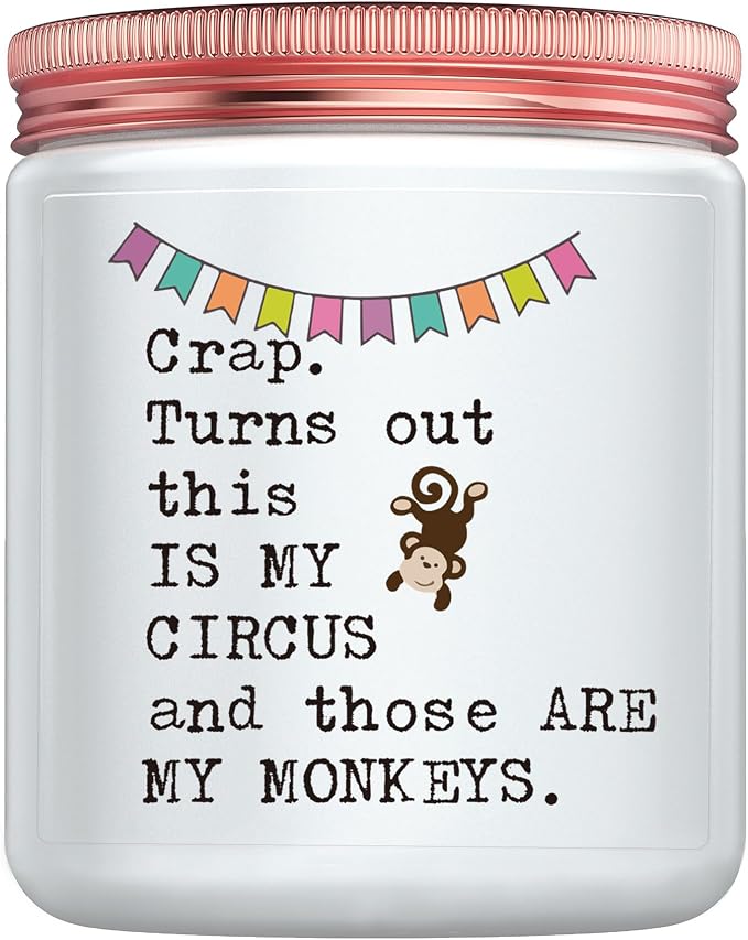 Funny Boss Gifts for Women, Unique Gift for Bosses Coworker Birthday Christmas Promotion Retirement or Farewell, Monkey Gifts for My Boss Friends Sister Mom Dad Teachers Office Decor Friendship Candle