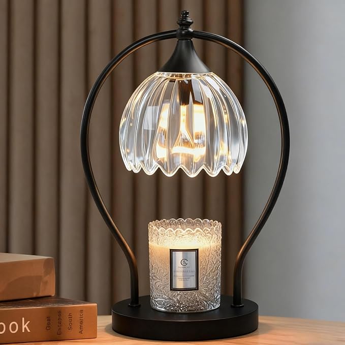 GOODBUY Candle Warmer Lamp with Timer Dimmer - Candle Warmer for Jar Candles - Plug in Wax Melt Warmer Unique Birthday Gifts for Women Mom House Warming Gifts New Home Room Decor