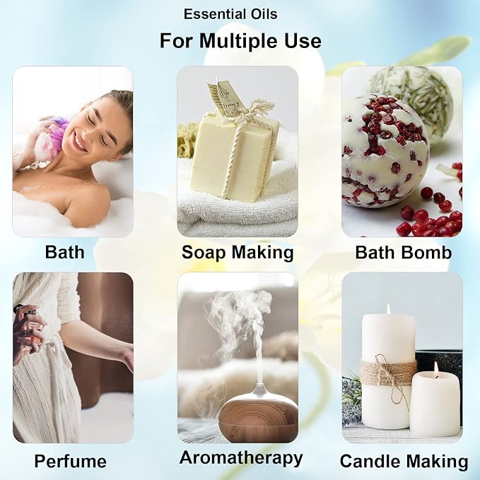 Freesia Essential Oil Mumianhua Pure Freesia Oil 10ml Floral Fragrance Oil for Diffuser Skin, Perfume, Humidifier, Soap Making, Candle Making