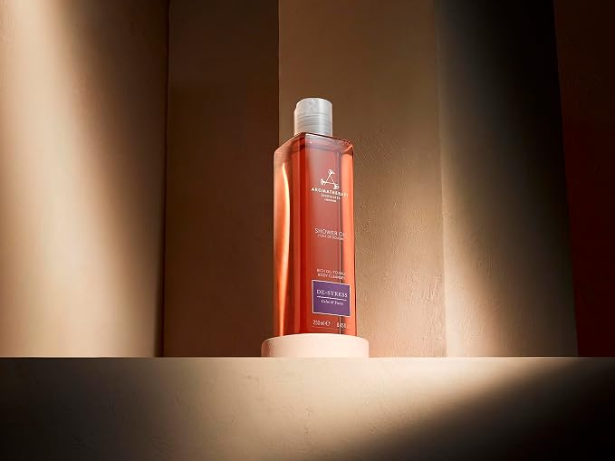 Aromatherapy Associates De-Stress Mind Shower Oil. Concentrated Blend of Frankincense, Chamomile and Petitgrain Essential Oils to Clear, Calm and Moisturize (8.45 fl oz)