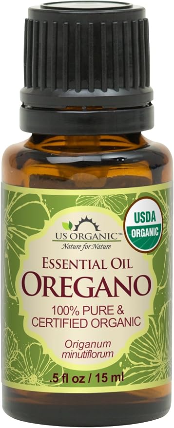 US Organic 100% Pure Oregano Essential Oil - USDA Certified Organic, Steam Distilled (15 ml)