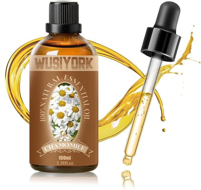 Chamomile Essential Oil 100ML - 100% Pure and Natural Therapeutic Grade Oils for Aromatherapy Diffuser - 3.4 Fl Oz/Chamomile