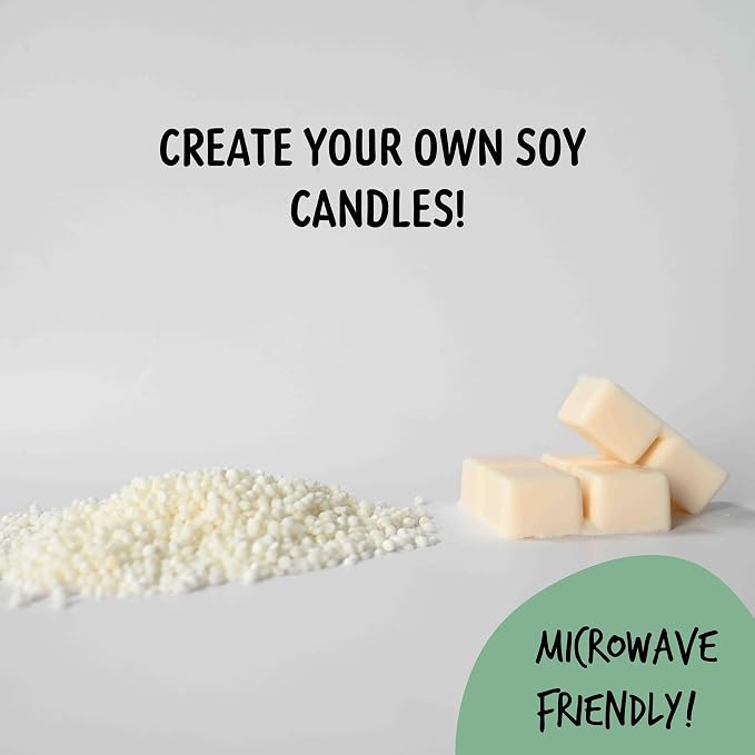American Soy Organics - 1 lb Freedom Soy Wax Beads for Candle Making - Microwavable Wax Beads - Premium Candle Making Supplies