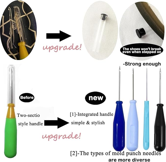 22 PCS Candle Wick Punching Tool Large-Eye Candle Needle Wick Sitting Tool with Hook & Eye Candle Making Kits to Insert Wick in Candle Mold Colored Threader for Candle Wick