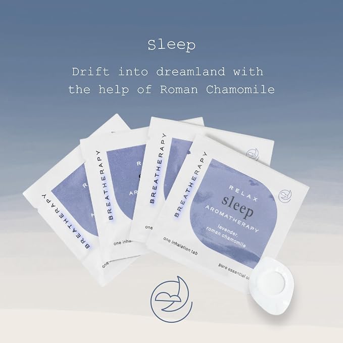Aromatherapy Sleep Patches - Pure Essential Oil Aroma Patch - Lavender and Roman Chamomile Essential Oils for Sleep - 4-Pack