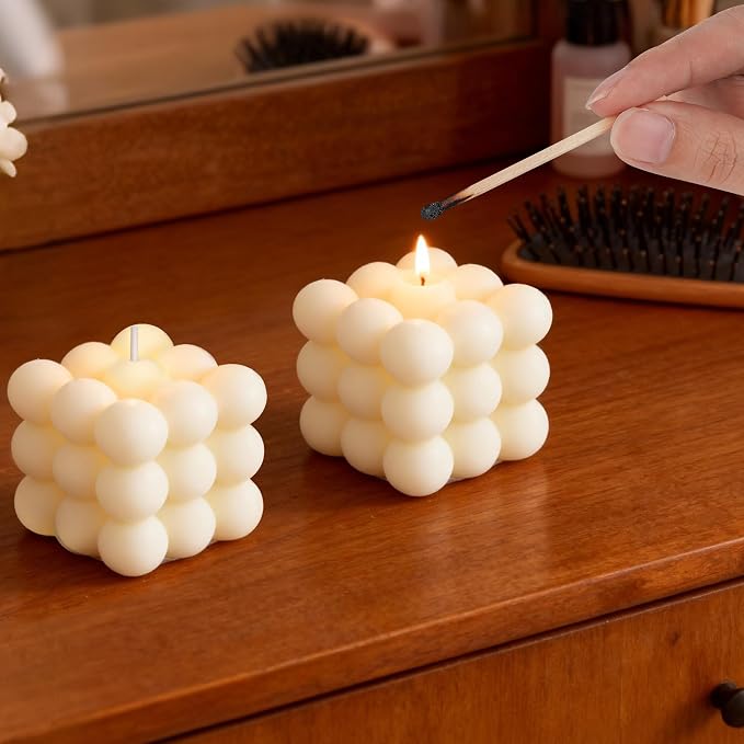 SHIDOW Shaped Scented Candles, Premium Soy Blend Wax Aromatherapy Candle, Relaxing Fragrance Decorative Candle for Home Bedroom Bathroom Office Indoor Ornament
