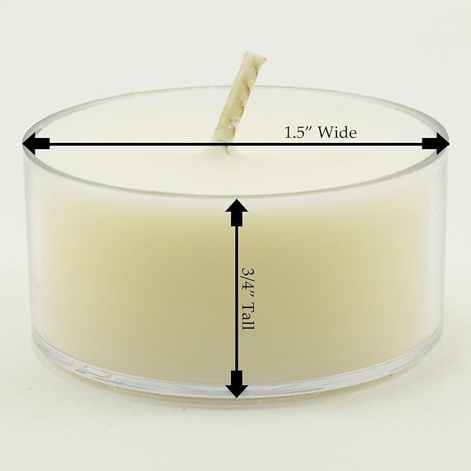 Oakmoss & Amber Scented - Soy Tealight Candles, 12 Pack - Green Tealight Candles - Highly Scented - Made with Soy Wax - Handmade in The USA - Candeo Candle - Summer Scents
