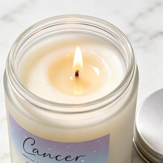 Cancer Candle, Cancer Gifts for Women, Thoughtful Get Well & Sympathy Gifts, Perfect Presents for Birthday - Lavender & Eucalyptus Soy Wax Scented Candle, 7OZ