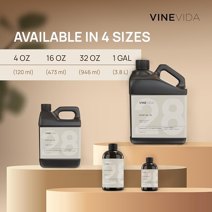 VINEVIDA [128 Fl Oz] Ocean Rain Fragrance Oil for Cold Air Diffusers, Essential Oils for Diffuser Oil Refill & Air Freshener Room Spray