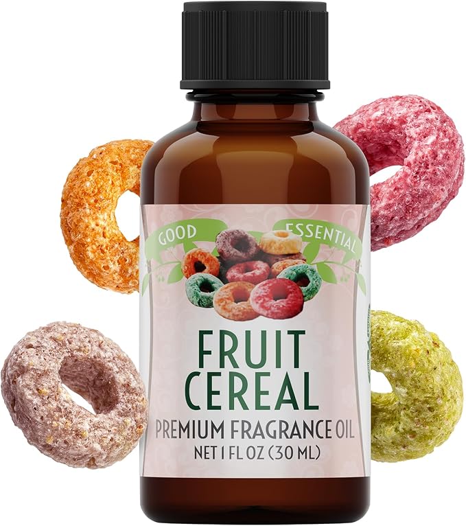 Good Essential Professional Fruity Cereal Fragrance Oil 1 fl oz (30ml) for Candles, Soaps, Lotions, Perfume, Diffuser, Candle Making, Scented Oils