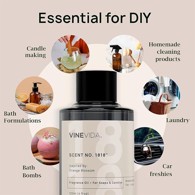 VINEVIDA Scent No.1011-0.33oz Natural Fragrance Oil for Candle Making and Soap Making - Premium Candle Scents for Soy Candles