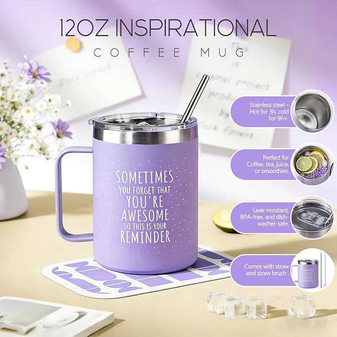 Mothers Day Gifts for Mom, 9pcs Happy Birthday Gifts for Women, Unique Birthday Relaxation Spa Gift Christmas Ideas Relaxing Lavender Set Self Care Gift Basket for Her Mom Sister Friend Teacher