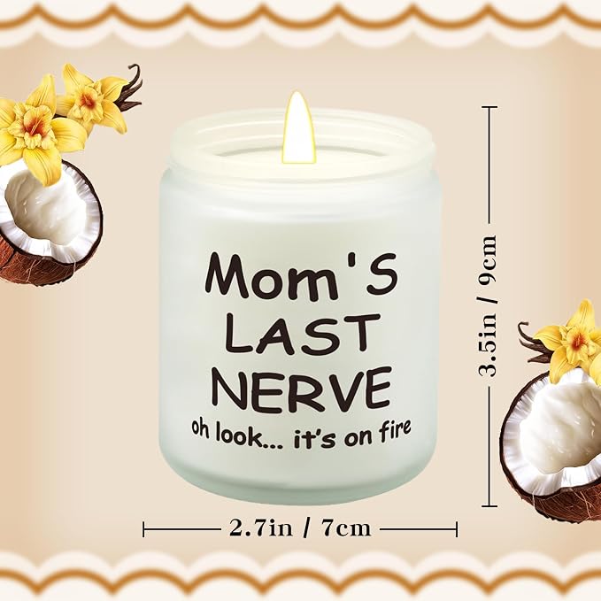 Lihome Gifts for Mom from Daughter & Son, Best Mom Birthday Gift, Mother’s Day, Thanksgiving, Christmas, Vanilla Coconut Scented Candle
