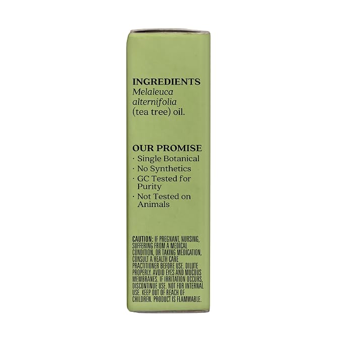 Aura Cacia 100% Pure Tea Tree Essential Oil, 100% Pure Therapeutic Grade, 15 ml in Box, Melaleuca alternifolia (Pack of 2)