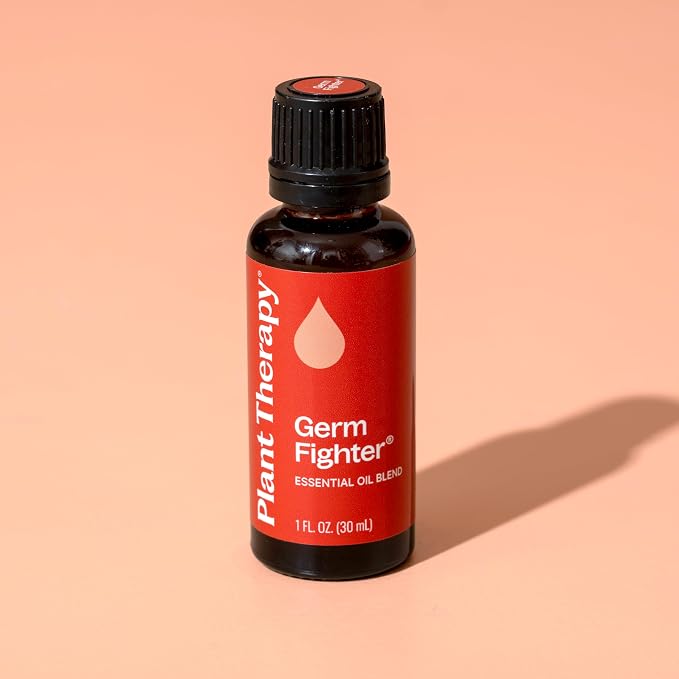 Plant Therapy Germ Fighter Essential Oil Blend 30 mL (1 oz) (Pack of 2), 100% Pure, Undiluted, Natural Aromatherapy, Immune Support, Congestion Relief