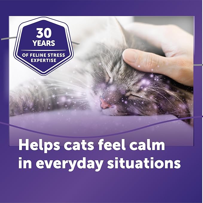 FELIWAY Optimum Cat Calming Diffuser Kit – Advanced Support to Help Reduce Urine Spraying, Scratching, Fighting and Hiding due to Stress – 30‑Day All in One Cat Pheromone Plug In Diffuser