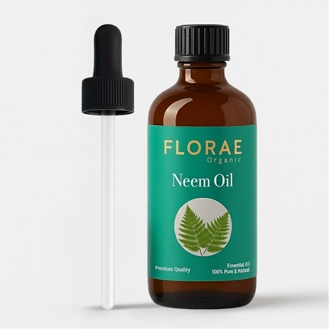 Neem Essential Oil 4 Fl Oz – 100% Pure and Natural Neem Oil for Diffuser and Aromatherapy, Skin, Massage, Candle and Soap Making Fragrance with Premium Glass Dropper