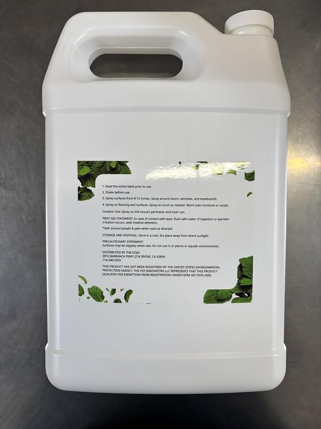 Kate's Home & Garden Peppermint Oil Spray for Bugs, Ants, Insects, Spiders, Stink Bug. Pesticide and Insecticide Indoor Repellent Pest Control with Cedarwood Oil (Gallon, Natural, Pet Safe, Non Toxic)