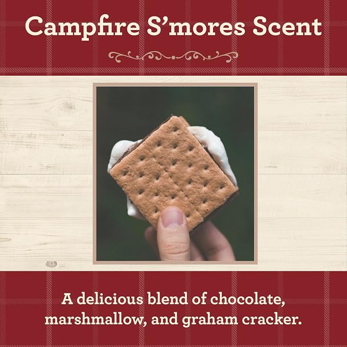 Our Own Candle Company Campfire S’Mores Scented Candle, Mason Jar, 13oz, Long Lasting 100 Hour Burn, Fall & Holiday Gift