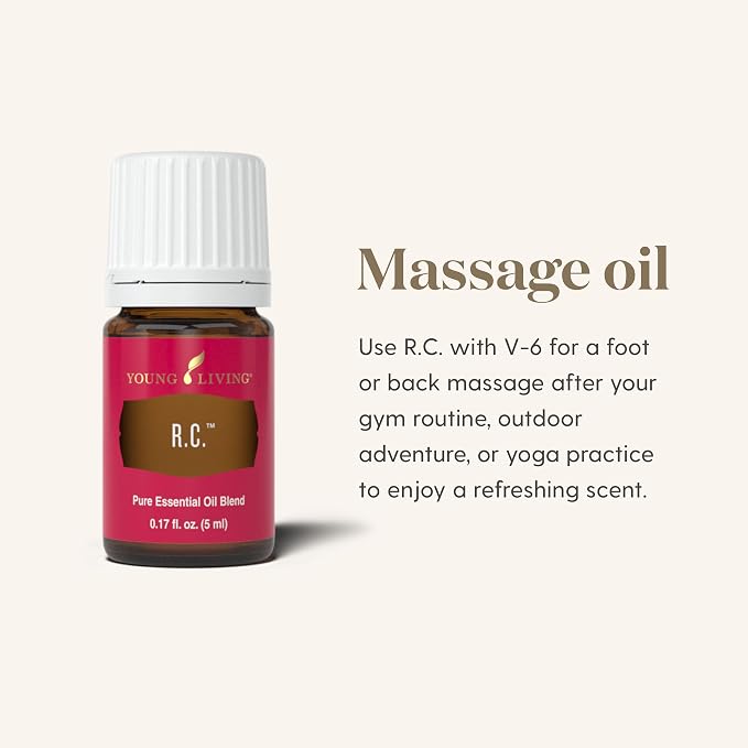 Young Living R.C. Essential Oil Blend – 100% Pure, Fresh Aroma for Diffuser & Topical Use, 5ml