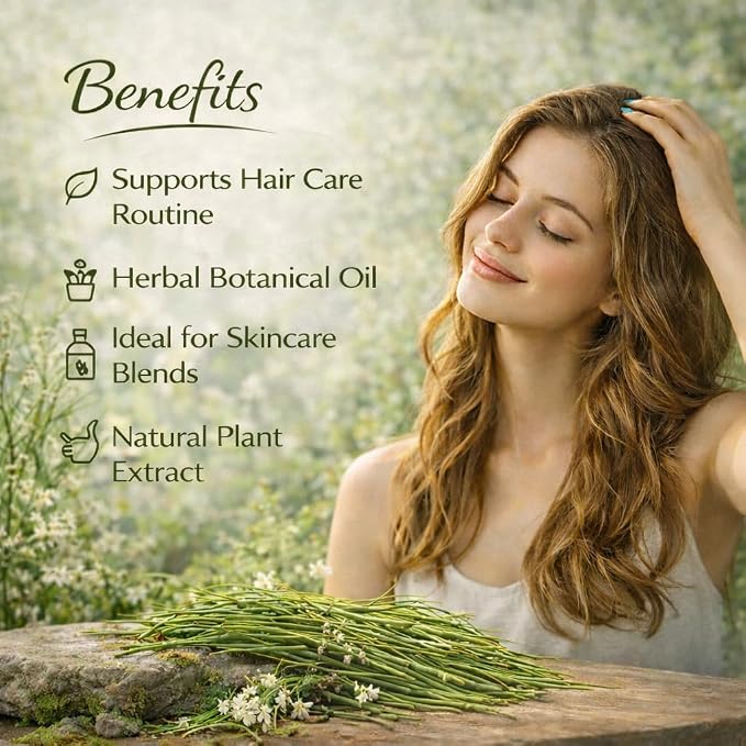 Deve Herbes Horsetail Oil (Equisetum arvense) | Cold Pressed | Pure | Natural | for Diluting Essential Oils | for Hair, Skin & Massage | Non-Sticky | Lightweight | Unisex | 200ml (6.76 oz)