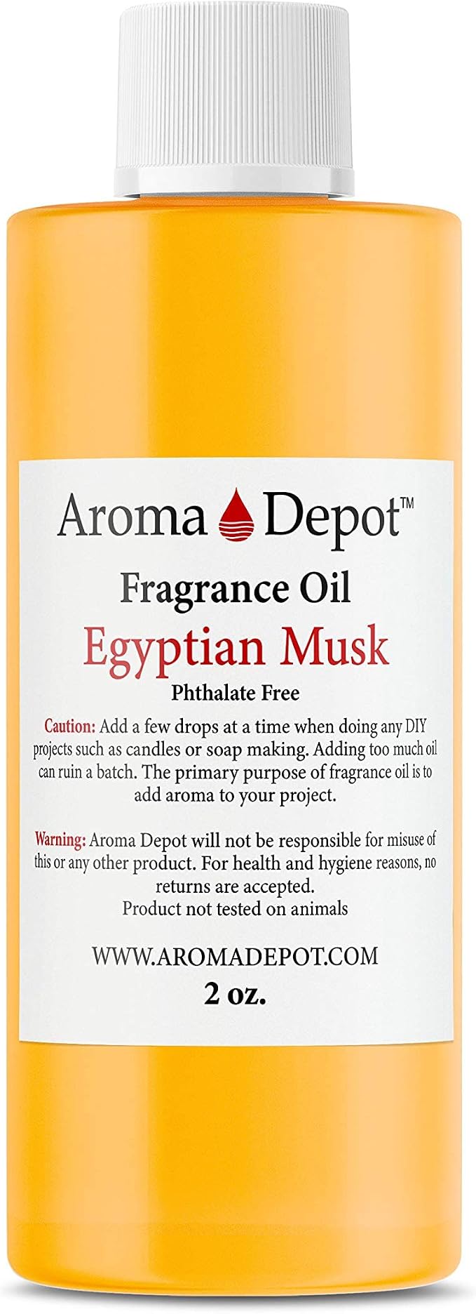 Aroma Depot Egyptian Musk Perfume/Body Oil (7 Sizes) Our Interpretation, Premium Quality Uncut Fragrance Oil Musk scent (2 Ounce Plastic Bottle (60ml))
