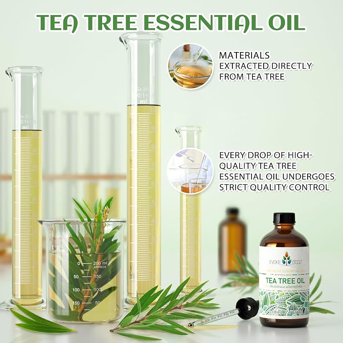 EVOKE OCCU Tea Tree Oil, for Skin, Face, Toenails, Add to Body Wash, Soap, Foot Soak - 4 FL Oz