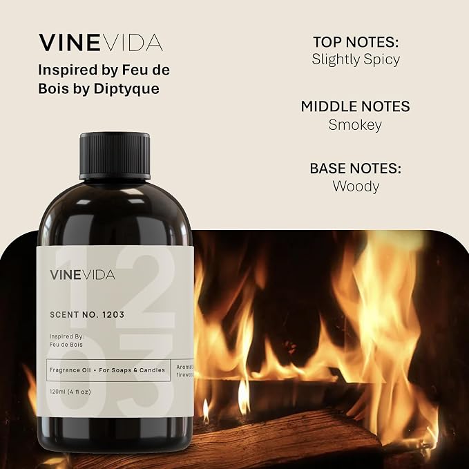 VINEVIDA [4oz] Scent No.1203 Fragrance Oil for Candle Making and Soap Making - Premium Candle Scents for Soy Candles