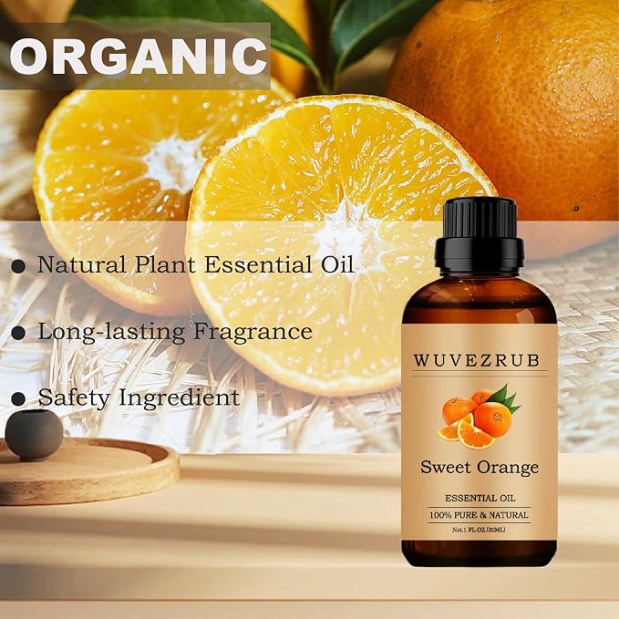 SweetOrange Essential Oils,30ML Pure and Natural Essential Oil for Aromatherapy Diffuser - SweetOrange /1 Fl Oz