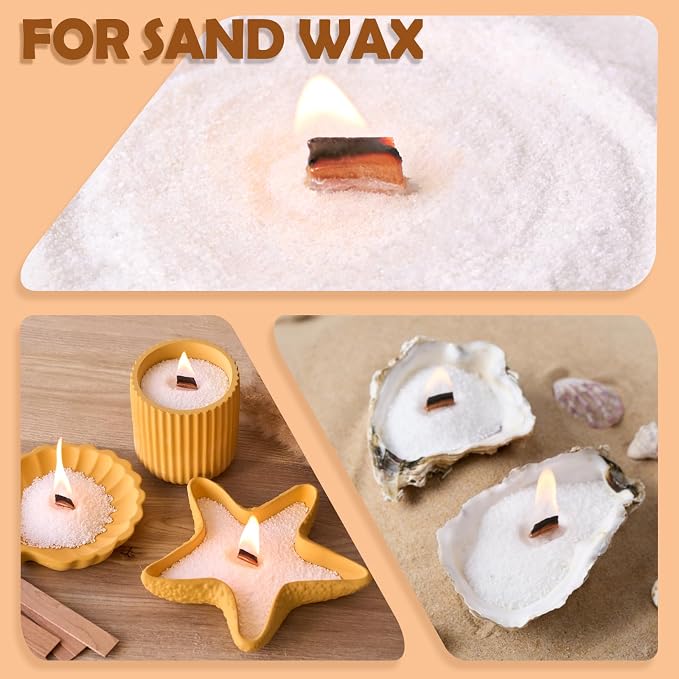 100pcs Thickened Wooden Candle Wicks Kit Include 50pcs 5.1 X 0.5 Inch Candle Making Wicks and 50pcs Metal Stand，Natural Smokeless Crackling Wood Wicks, DIY Candle Making Supplies for Beginners