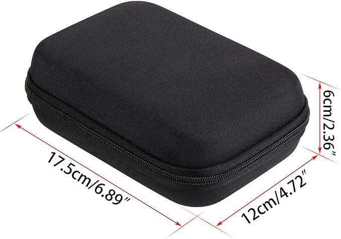 Hipiwe Hard Shell Essential Oil Carrying Case Holds 12 Bottles (Can hold 5ml, 10ml, &10ml Rollers) Travel Size Essential Oils Bag Organizer (Black)