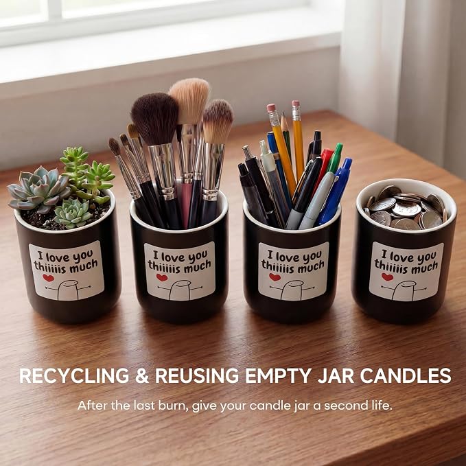 Jar Candles Gifts for Men Women, Apple Cinnamon Candles Aromatherapy Candle for Mom Girlfriends Lovers, Funny Candles for White Elephant Fathers Mothers Day Birthday Valentines