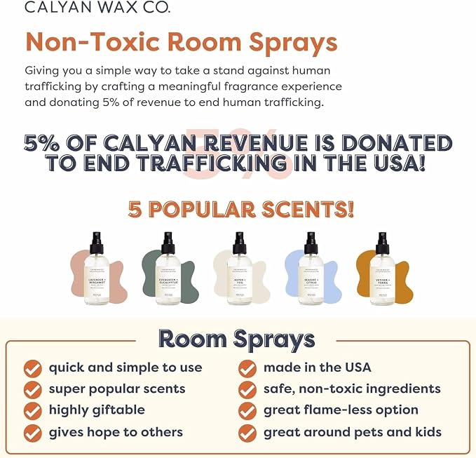 Calyan Wax Co. Lemon & Sage Room Spray, 4 fl oz