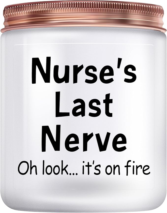 Kedofa Nurse Gifts for Women: Unique Birthday Christmas Graduation Thanksgiving Nurse Day Gift for Head Nurses, Nurses Practitioner Gifts, Nurse's Last Nerve Scented Candles