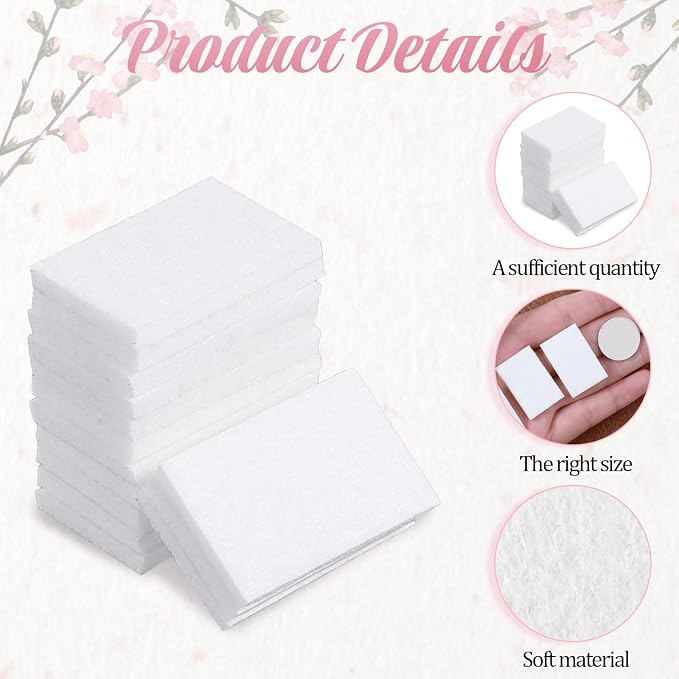 100 PCS Unscented Aroma Pads, 1.2x0.9 White Essential Oil Pads Aroma Oil Refill Pad Perfume Diffusers Humidifier Refill Pad Replacement for Home Electronic Equipment Locket Scent Ball Plug-in Diffuser
