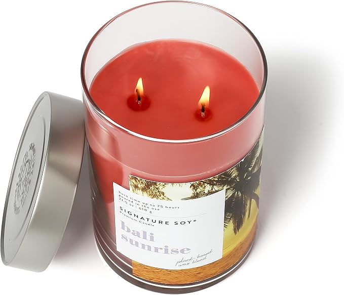 Signature Soy Lidded Bali Sunrise Scented Candle, Extra Large Jar