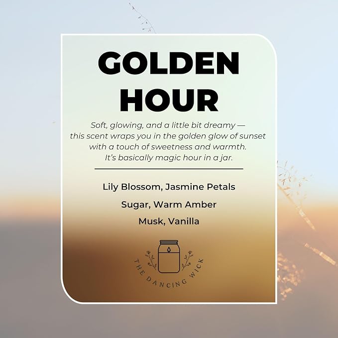 – Keep Shining Candle – Golden Hour Scented Soy Wax – Encouragement, Uplifting Quote, Inspirational Décor Gift – 8 oz, Hand-Poured – Made in the USA (Keep Shining)