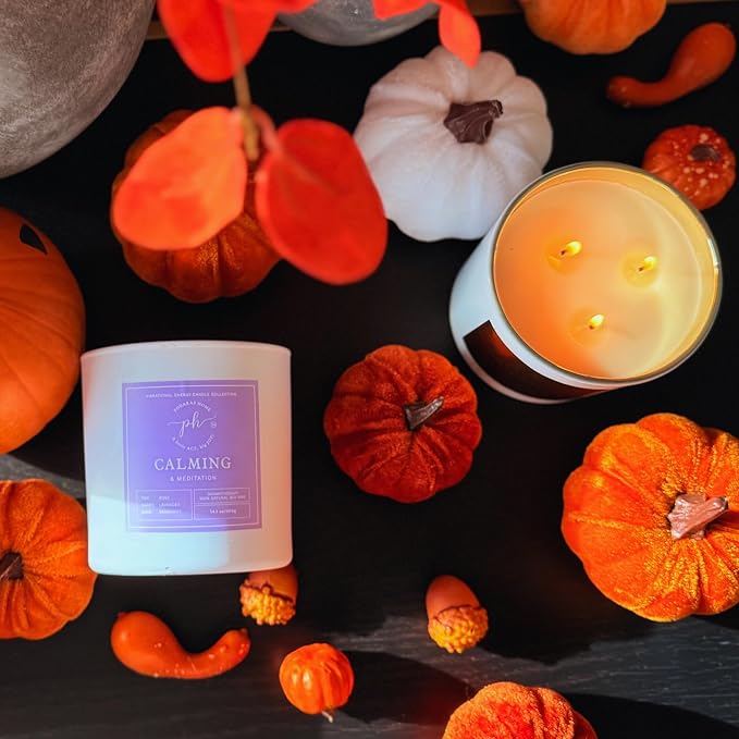 Extra Large Candle – Relaxing & A Good Night’s Sleep | Hand Poured Soy Candle with Chamomile, Lavender & Jasmine | 14.1 0z (400 g) 60 Hours Vegan, Clean Burn | Gift for Sleep & Calm
