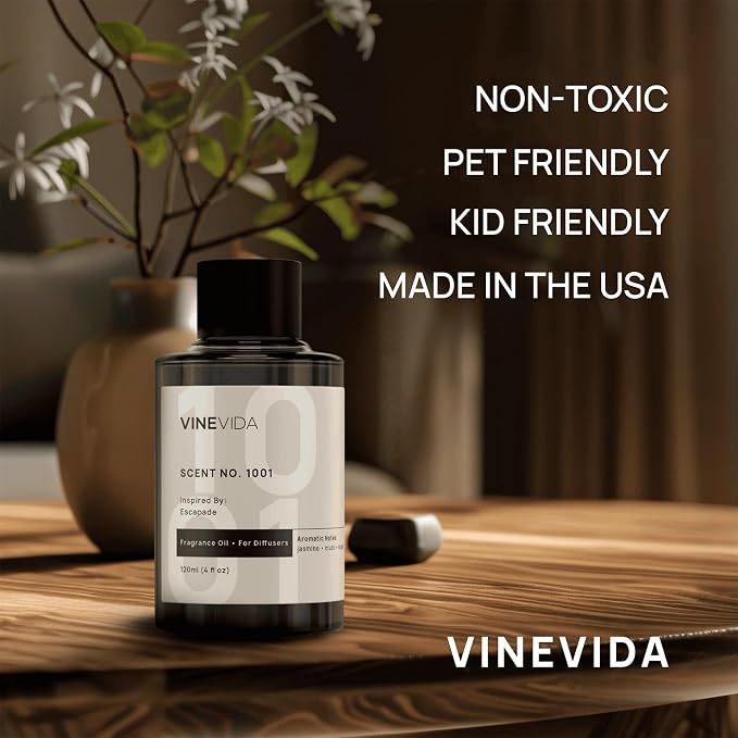 VINEVIDA [4 Oz] Inspired by: Blackwood; Diffuser Oil Refill | Premium Scent Diffuser Oil for Home | Non-Toxic Fragrance