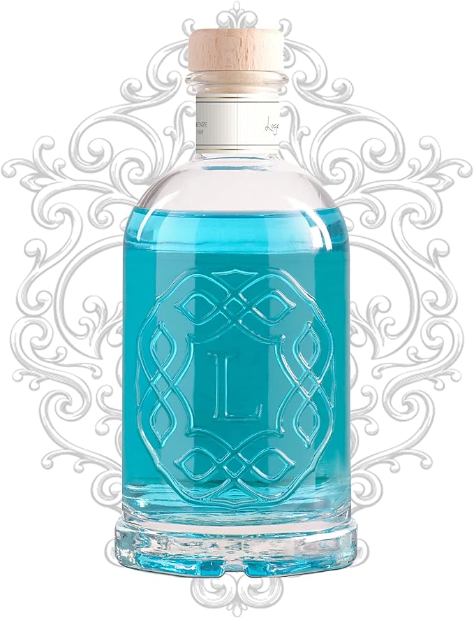 Logevy Firenze 1965 Mare Infinito – Infinite Sea Luxury Home Fragrance Diffuser from Master Perfumer in Italy with Refreshing Notes in Elegant Glass Bottle with 10 Natural Bamboo Reeds – 250ml