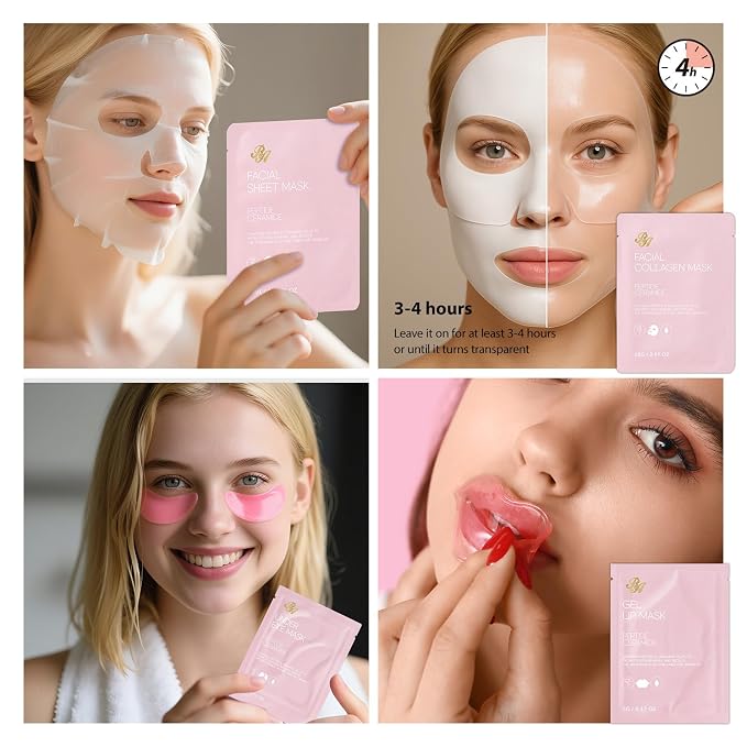 Gifts for Women, Birthday Gifts, 33 Pcs Rose Hydrating Face Skin Care Gifts Set, Bath & Body Spa Gifts Basket Set for Women, Beauty Care Kit, Makeup Bag, Face Serum, Christmas, Anniversary, Wife, Mom