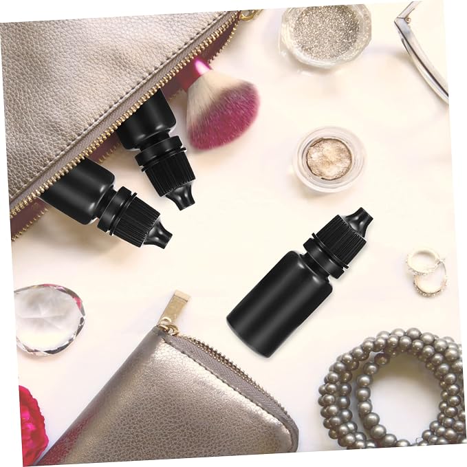 MERRYHAPY 50pcs Refillable Dropper Bottles Portable Empty Containers for Travel Leak Liquid Storage for Beauty and Daily Use