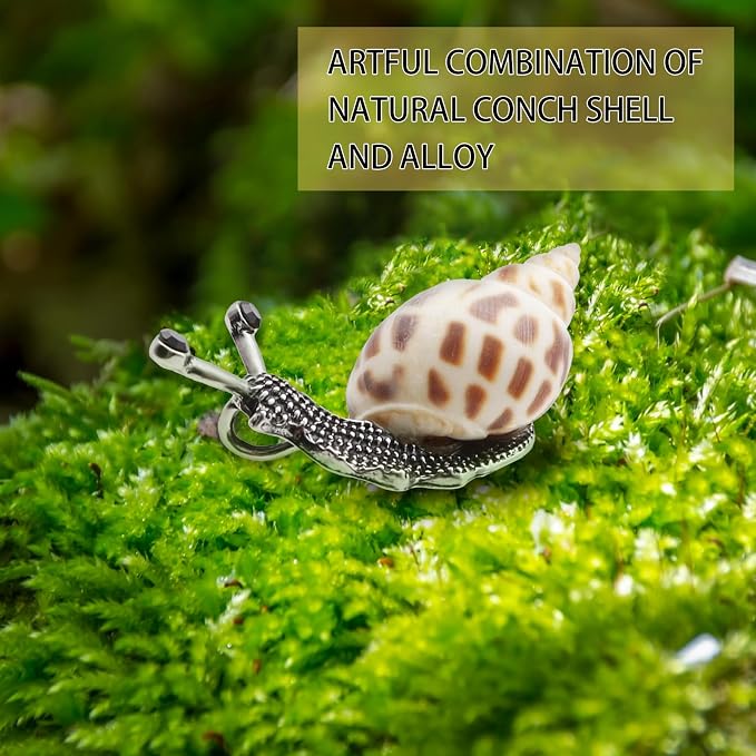 ORIESSE Snail Air Vent Clip Natural Conch Shell Made Car Air Freshener Outlet Clip Cute Animal Car Accessories for Women Refillable Car Diffusers Clips (White Yellow)