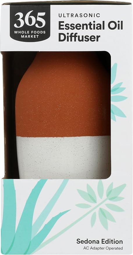 365 by Whole Foods Market, Ultrasonic Essential Oil Diffuser, Sedona, Covers up to 215 Sq Ft